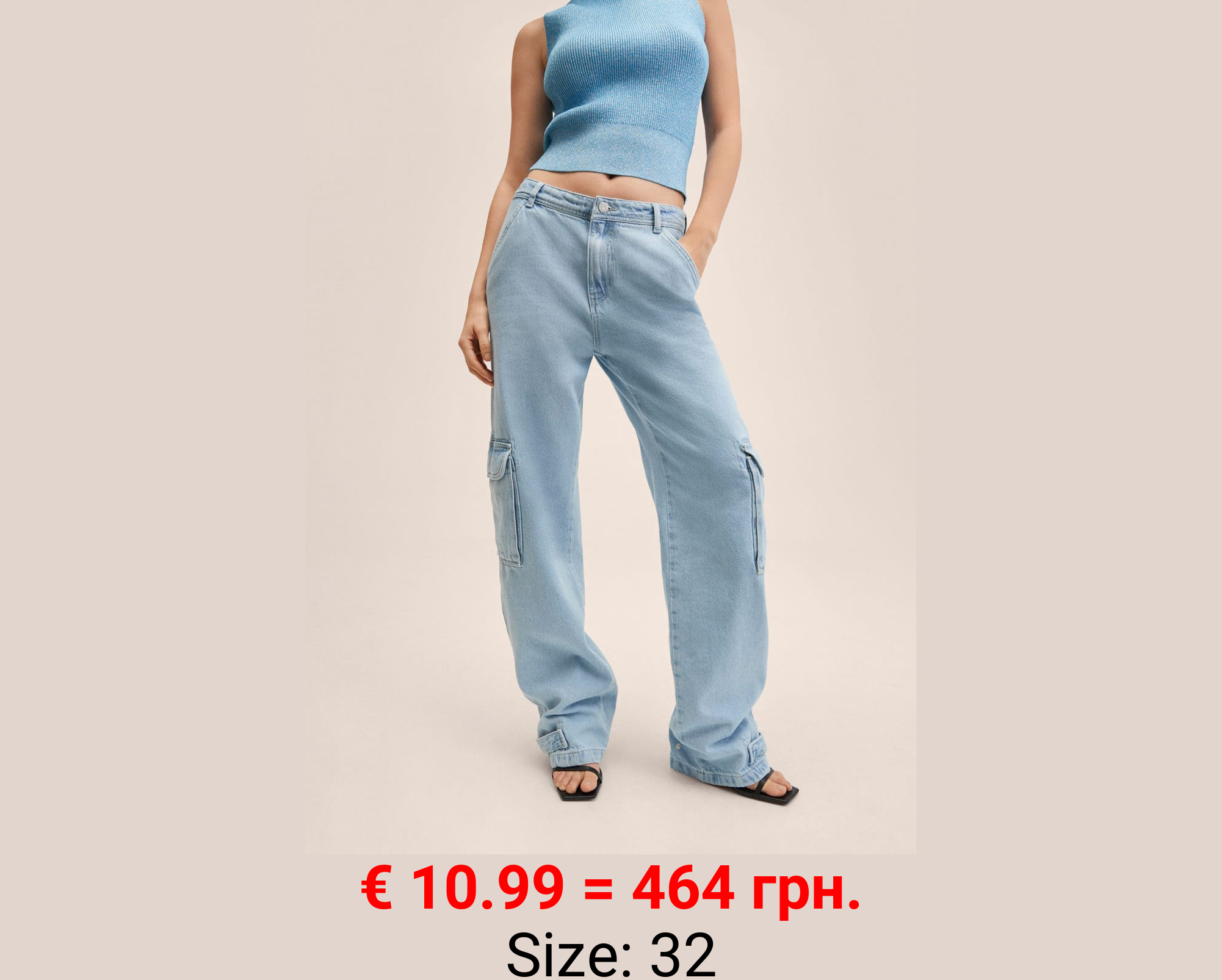 Vaquero cargo bolsillos