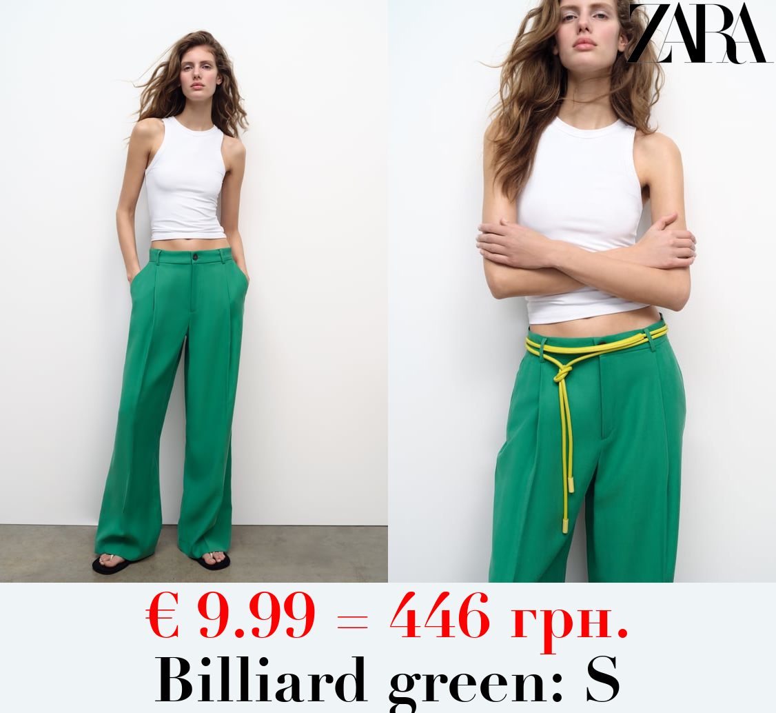 LOOSE-FITTING DARTED TROUSERS