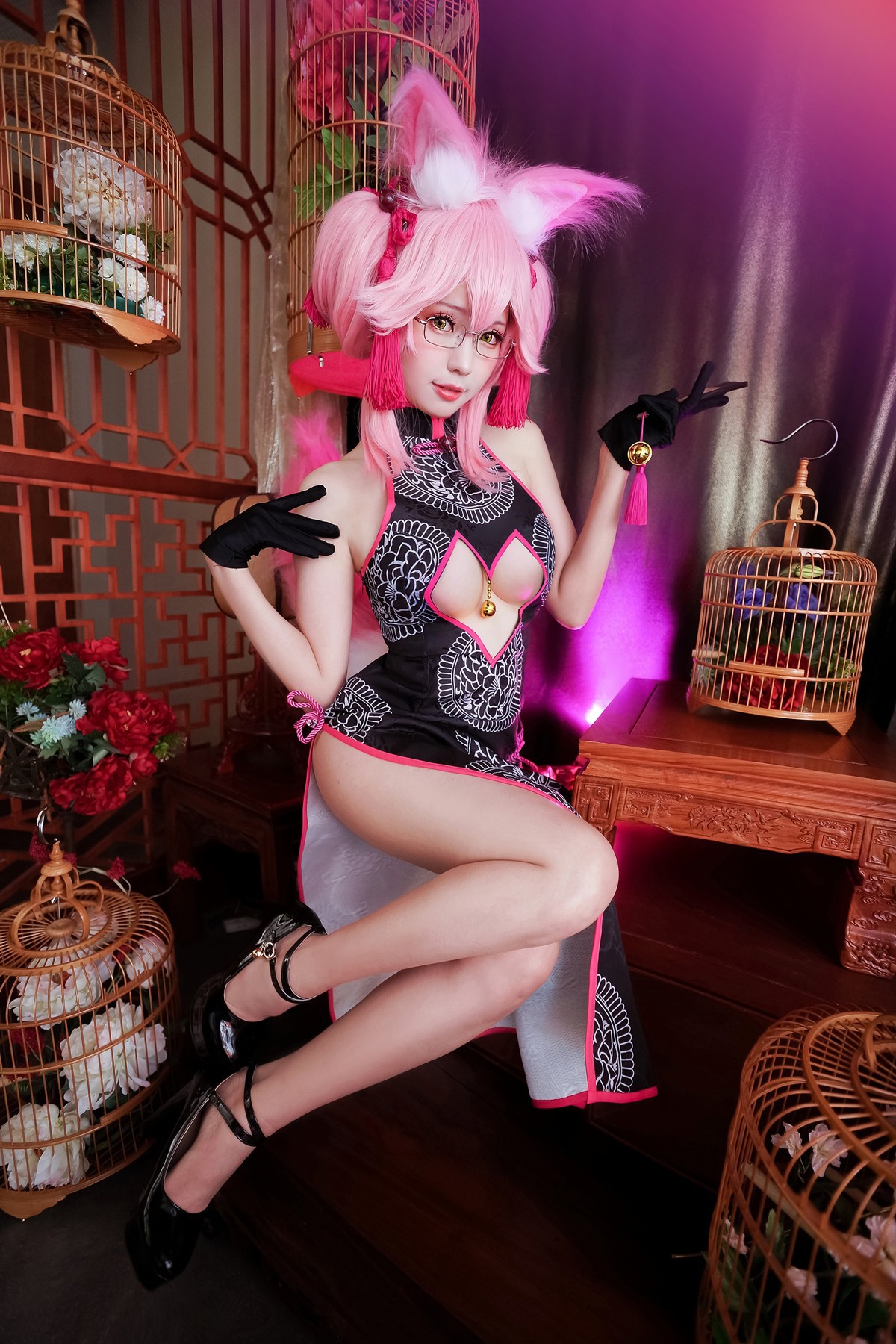 Cosplay ElyEE子 玉藻前旗袍 10