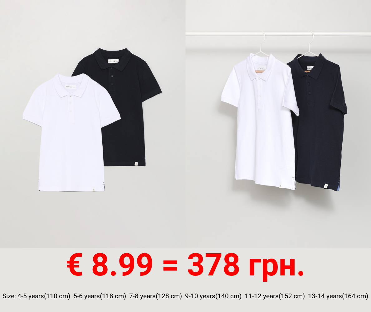 2-Pack of basic polo shirts