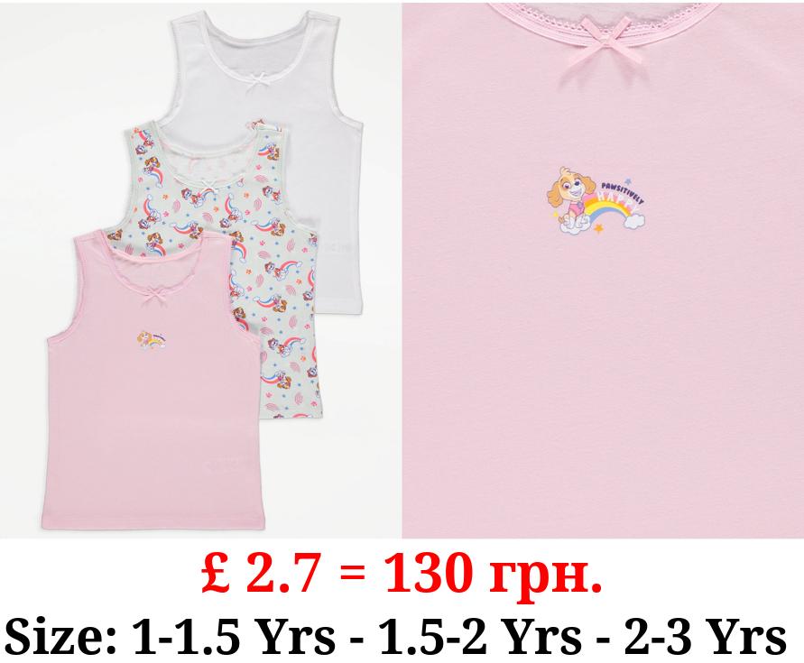 PAW Patrol Rainbow Character Print Vests 3 Pack