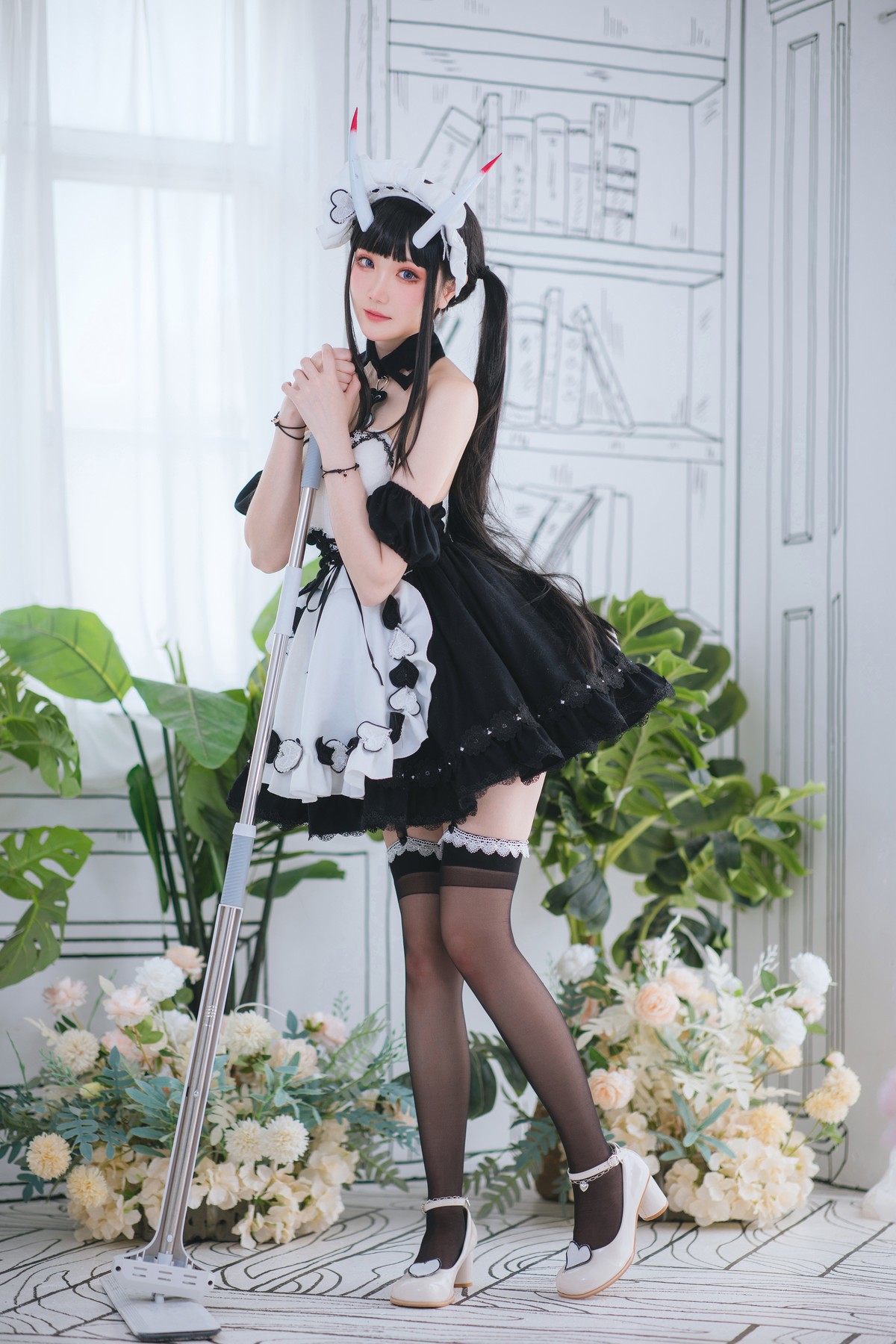 Cosplay 瓜希酱 能代女仆 12