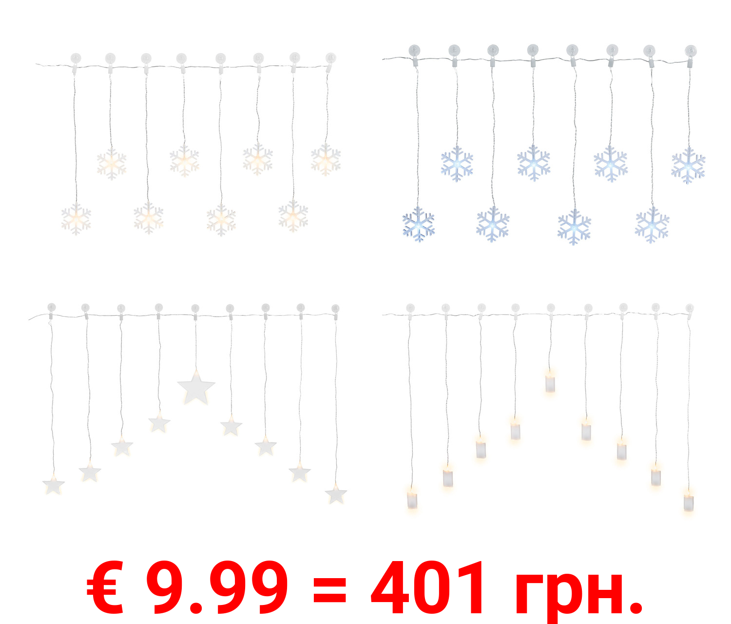 LIVARNO home LED-Lichtervorhang, mit Timer