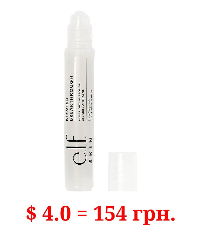 e.l.f. SKIN Blemish Breakthrough Acne Fighting Spot Gel, Roll-on For Treating Blemishes, Made With Salicylic Acid, Vegan & Cruelty-Free