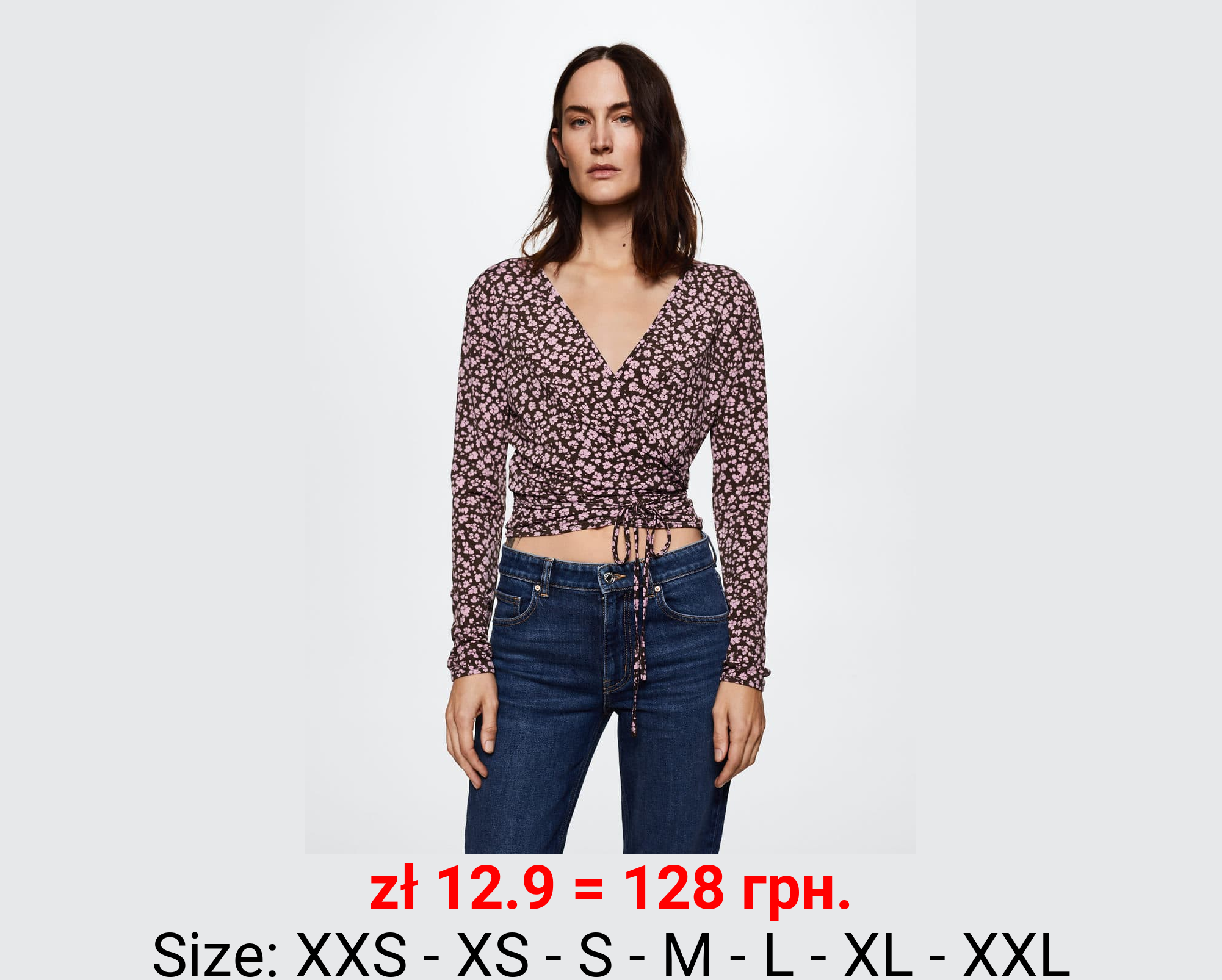 Camiseta escote cruzado