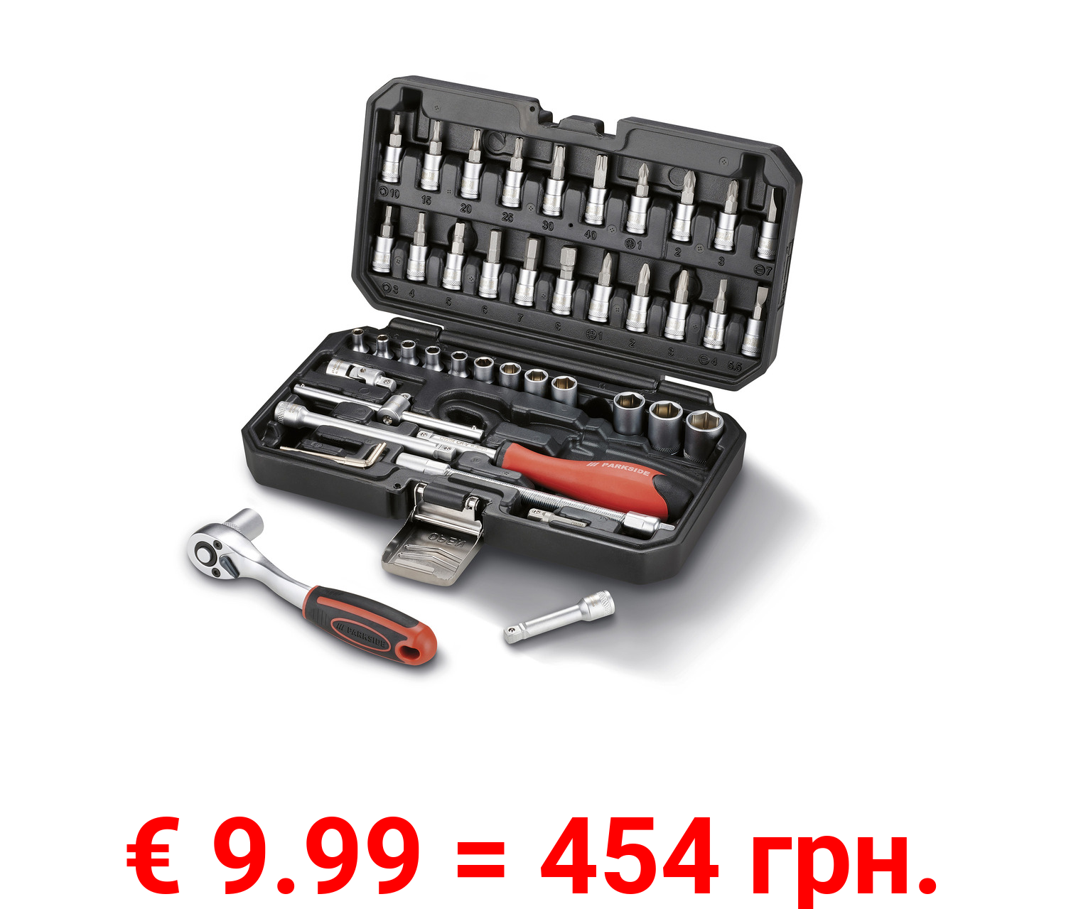 PARKSIDE® Steckschlüsselsatz, 46-teilig, in Kunststoff-Kassette