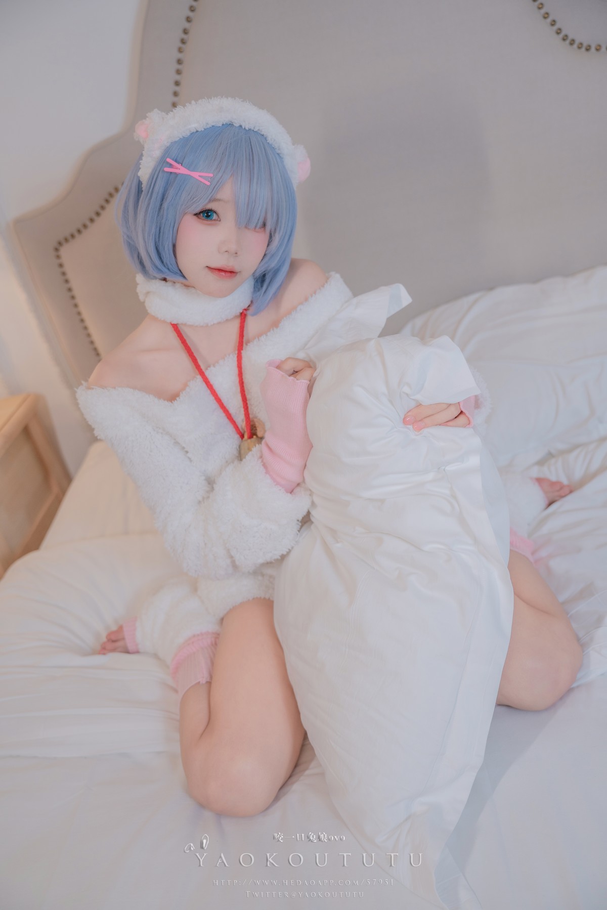 Cosplay 黏黏团子兔 T3特典 蕾姆咩咩 11