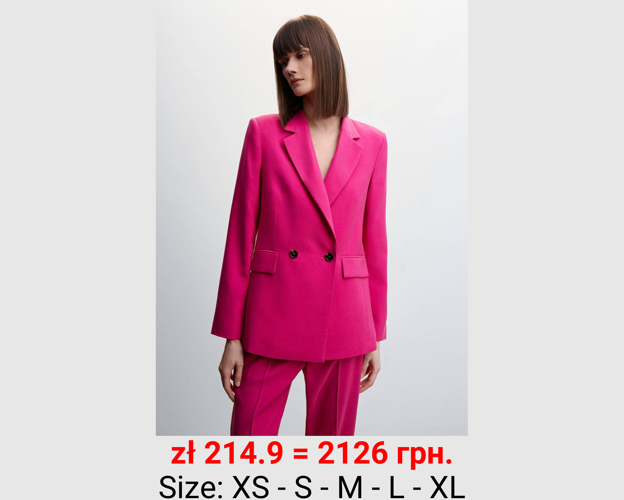 Americana traje doble botonadura