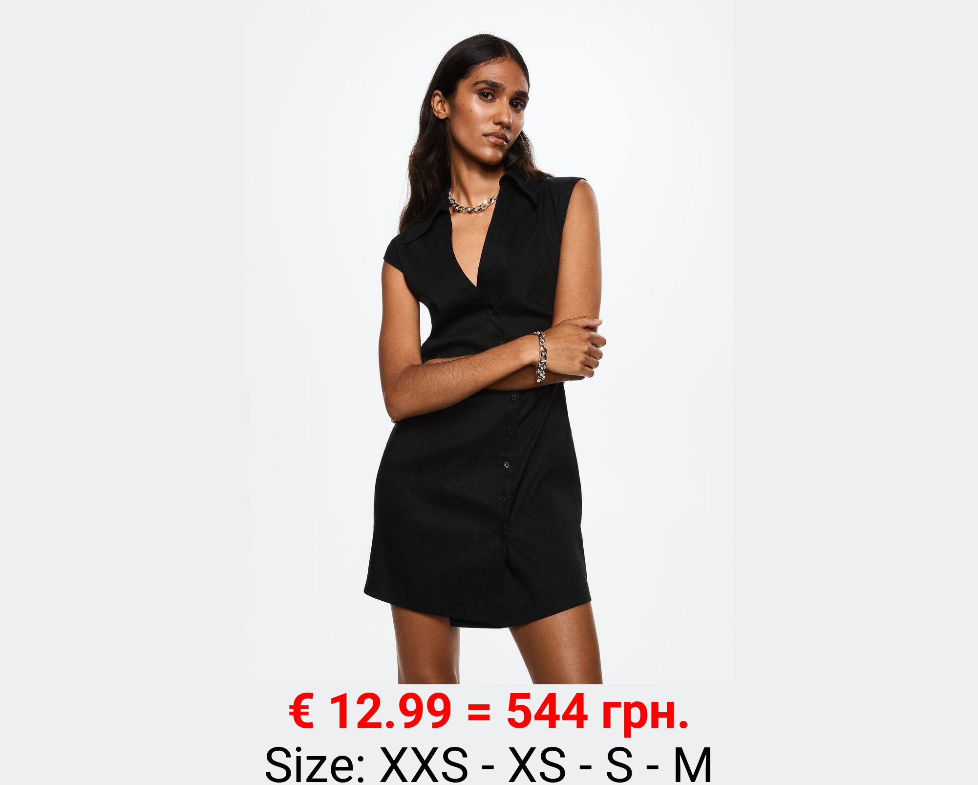 Vestido camisero lino