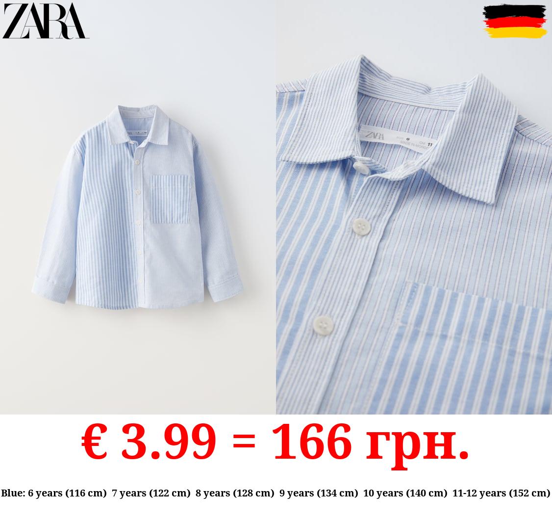 STRIPED PATCHWORK SHIRT