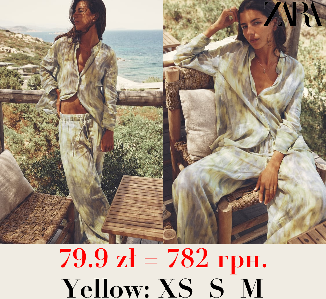 PRINTED RAMIE BLOUSE