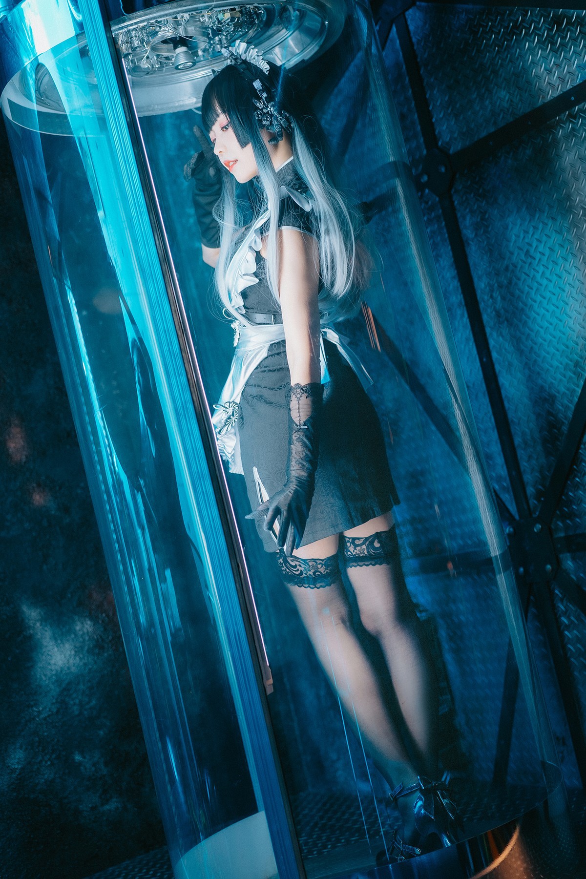 Cosplay ElyEE子 賽博女僕 Melanite黑榴石 12