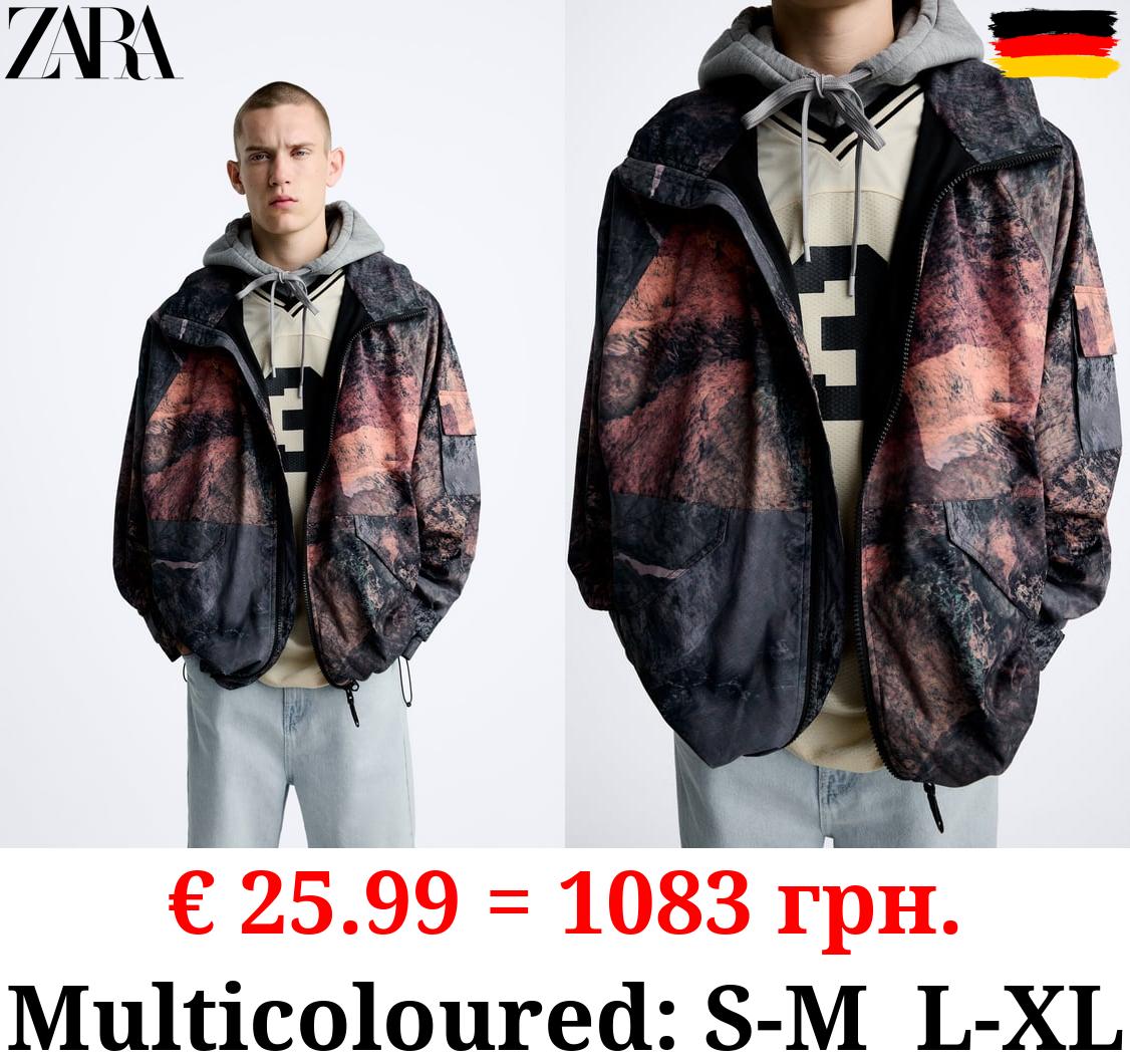 ABSTRACT PRINT TECHNICAL JACKET