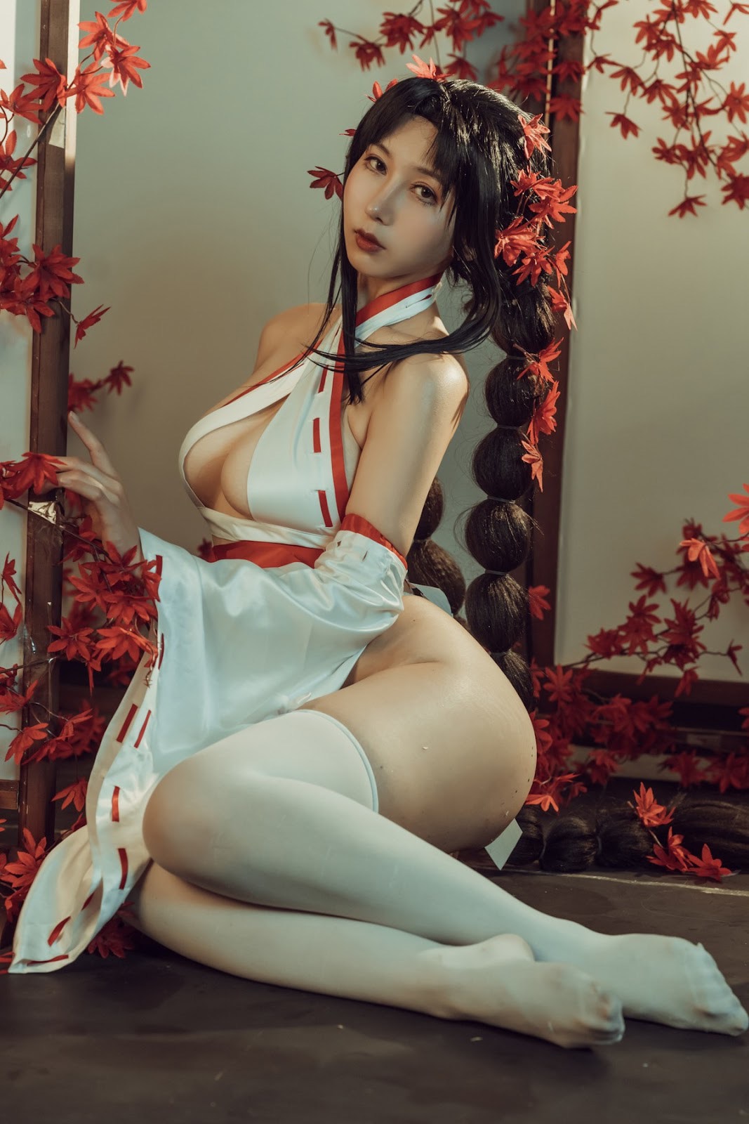 云溪溪 写真更新 奶桃巫女 7