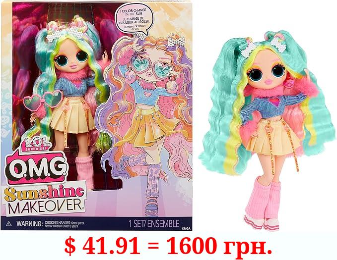 L.O.L. Surprise! OMG Sunshine Color Change Bubblegum DJ Fashion Doll with Color Changing Hair and Fashions and Multiple Surprises – Great Gift for Kids Ages 4+