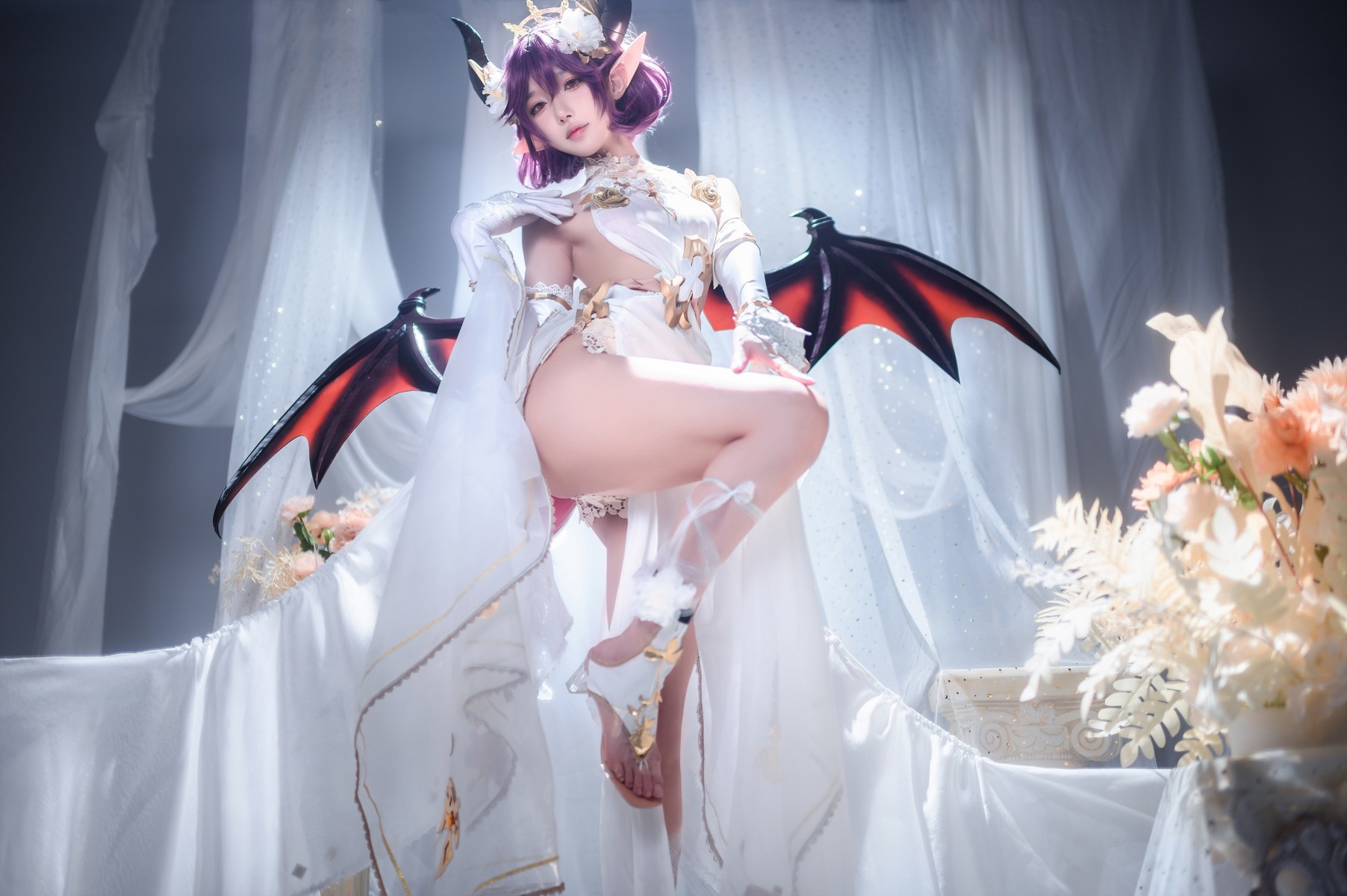 阿包也是兔娘 Cosplay 碧蓝幻想古蕾娅 龙娘 14