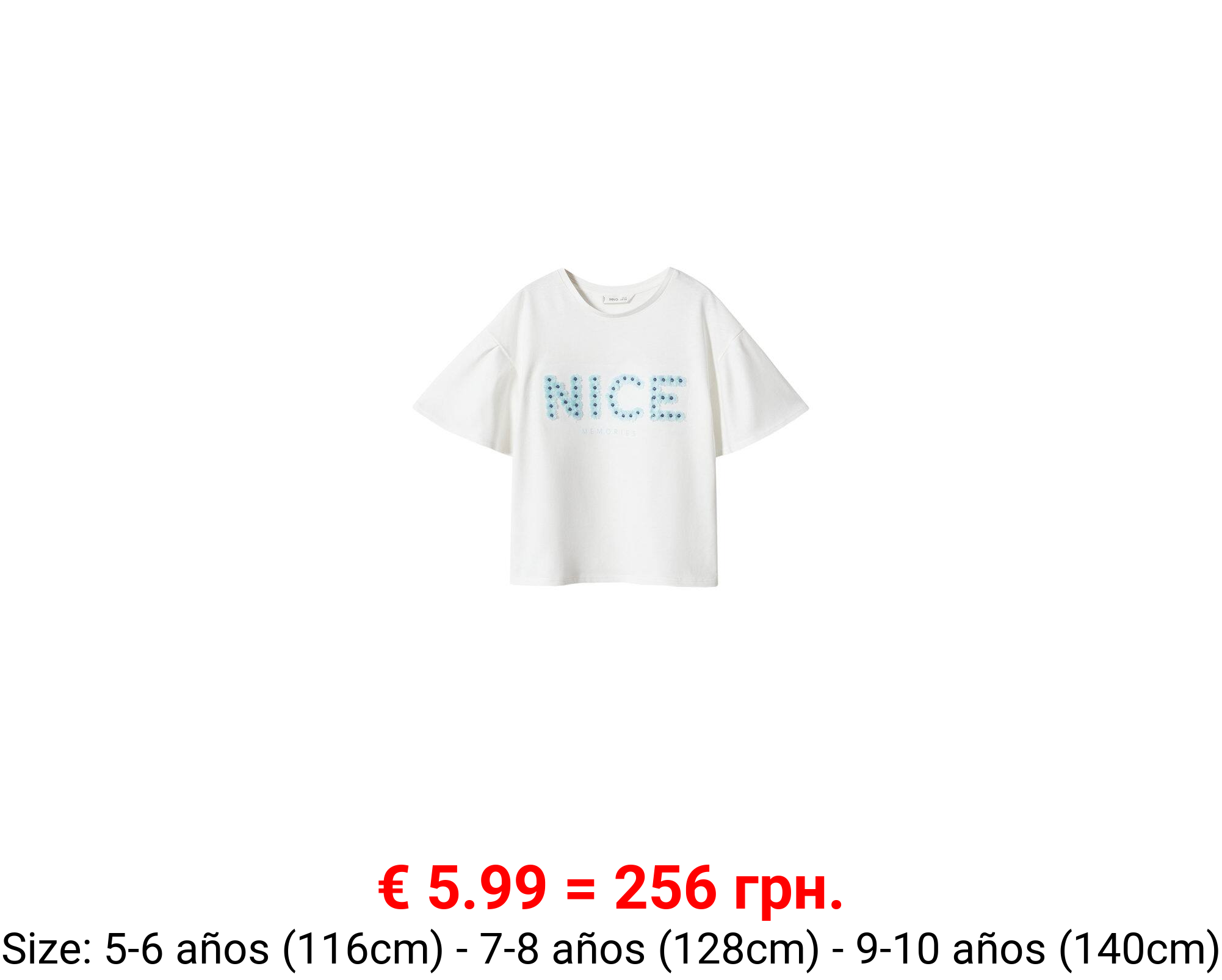 Camiseta algodón bordados