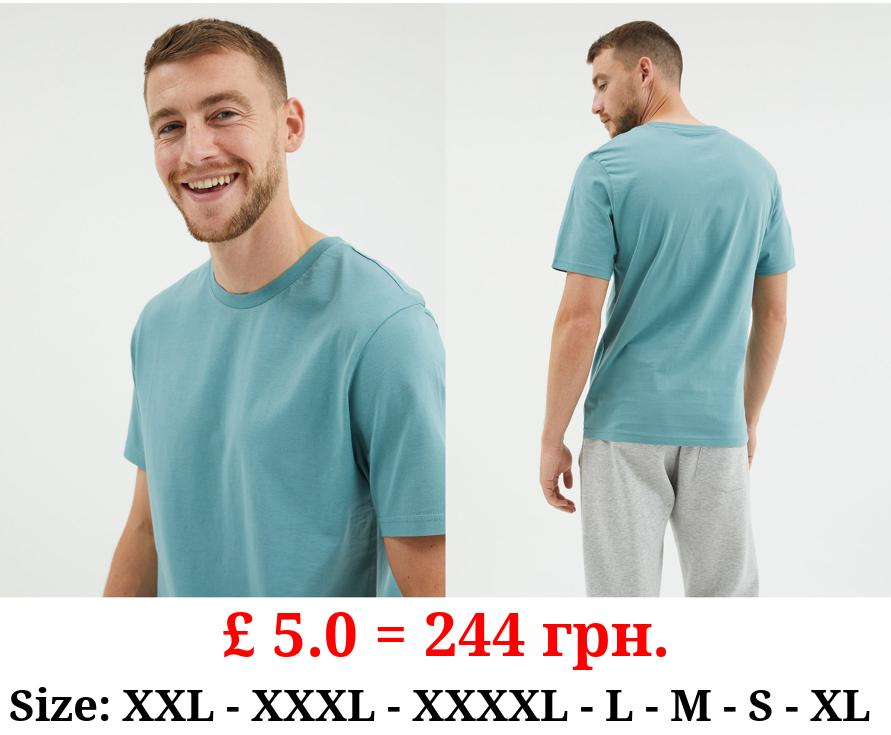 Teal Crew Neck T-Shirt
