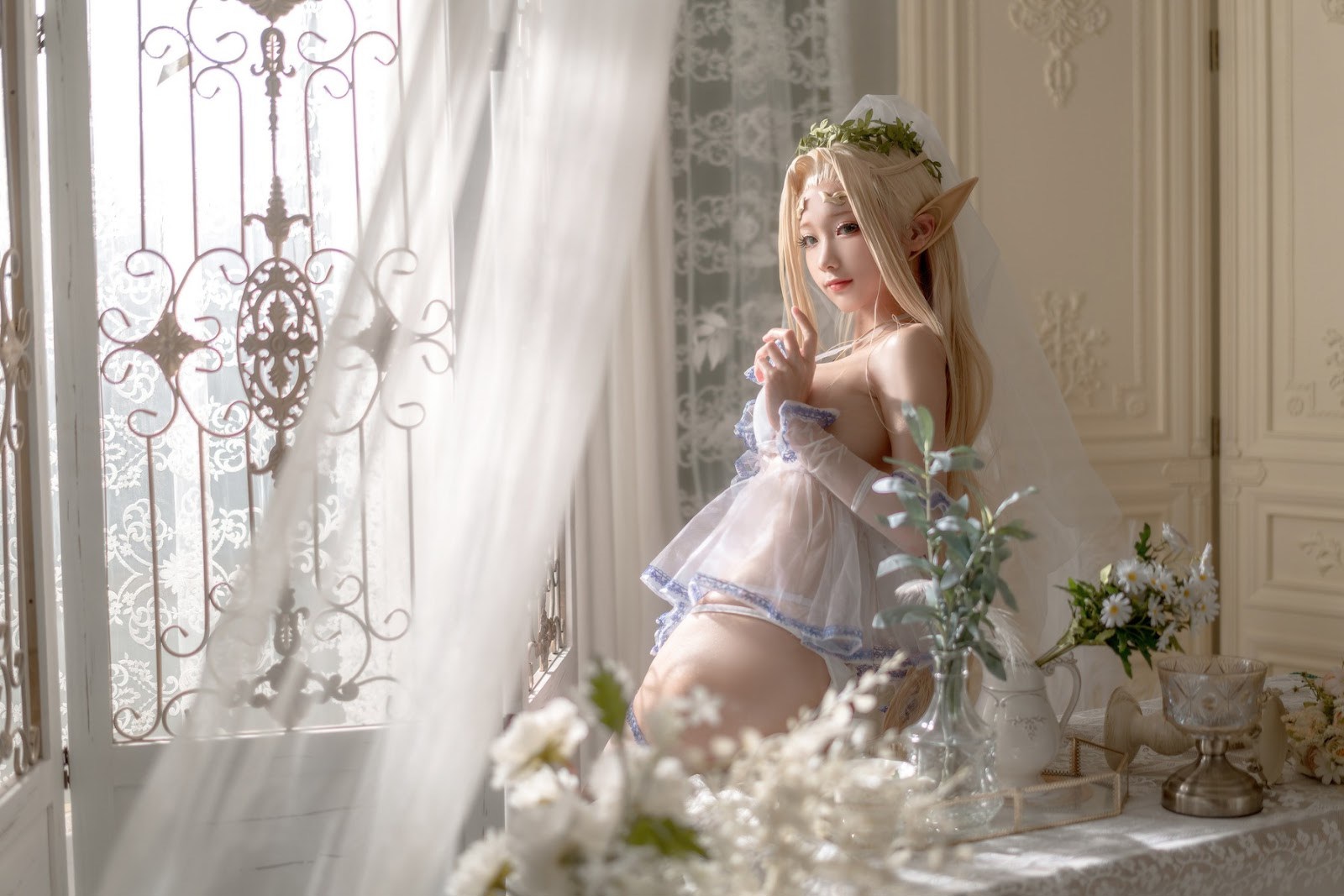 [蠢沫沫] 白精灵 婚纱 58