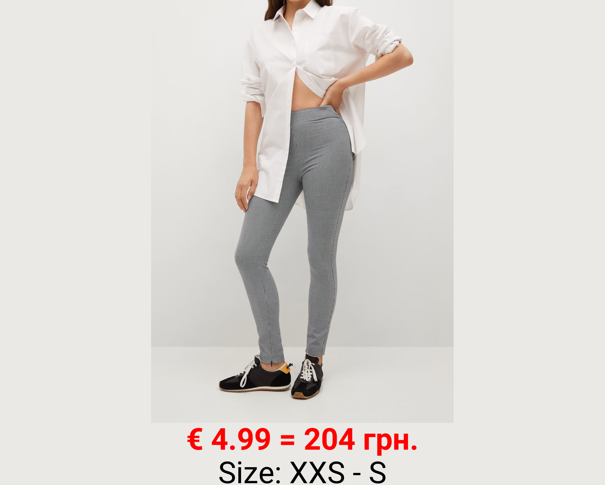 Leggings algodón cremallera 