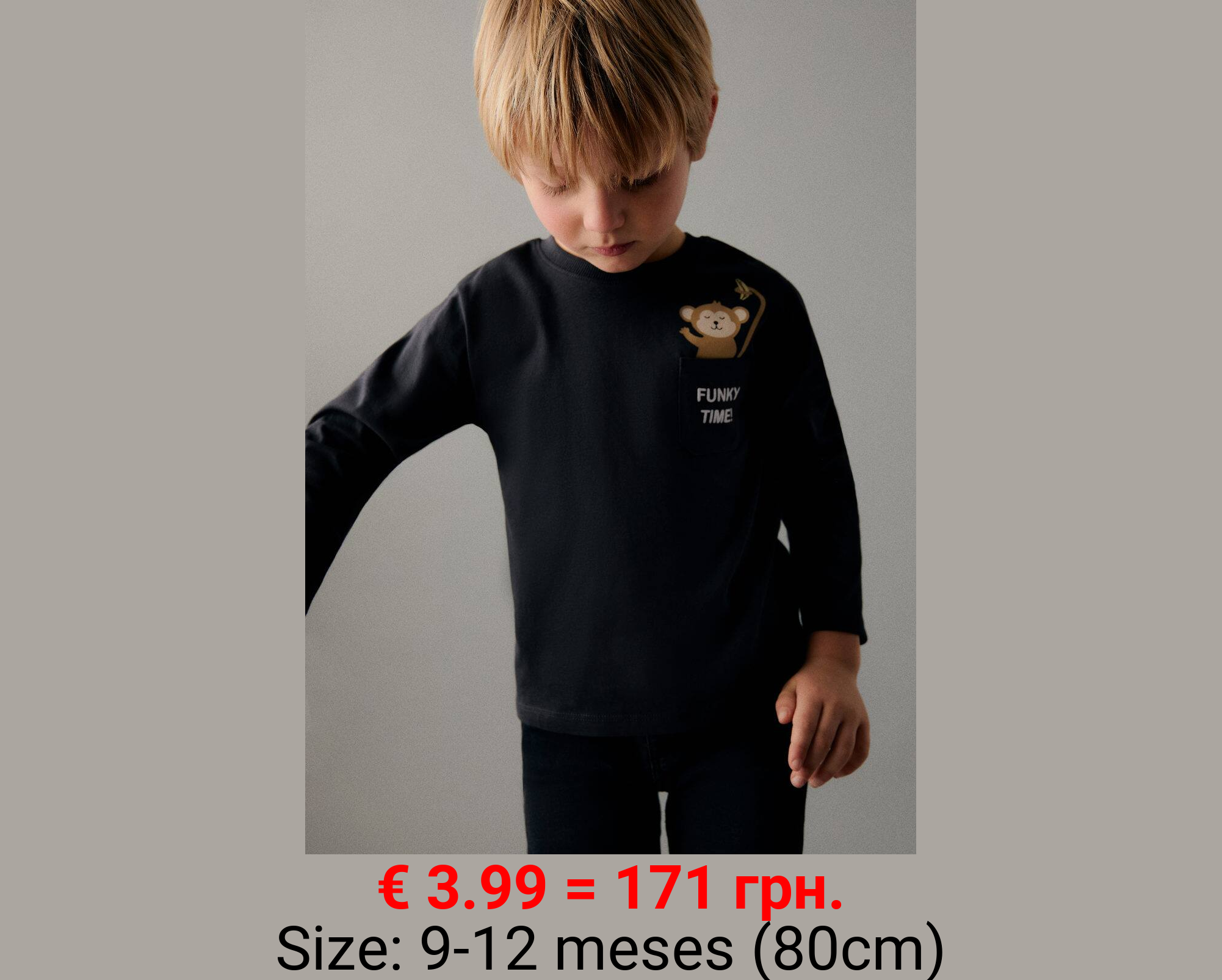 Camiseta manga larga bolsillo