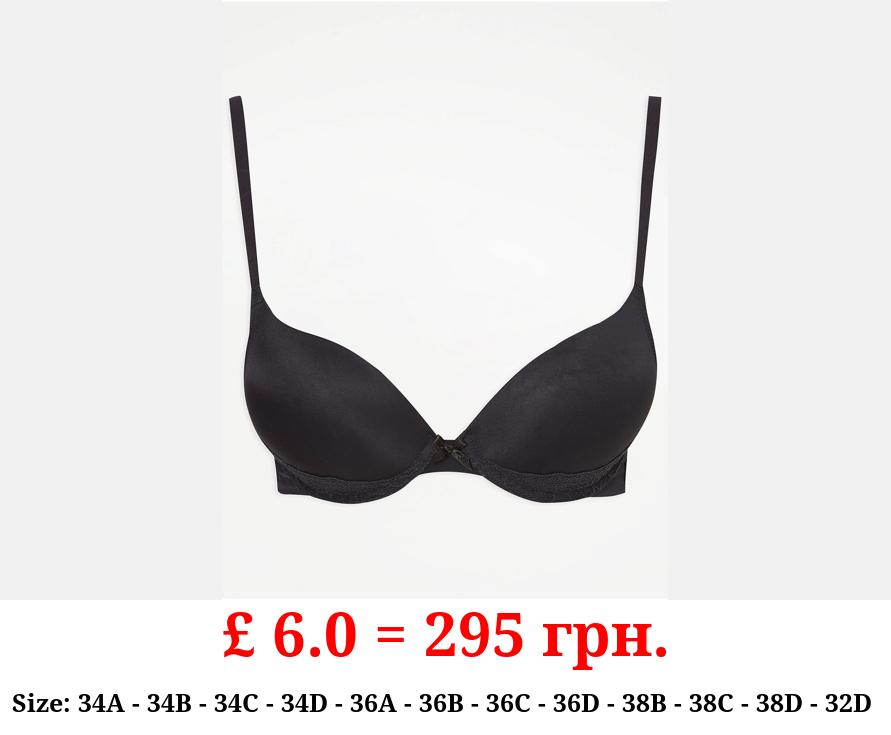 Black 2 Sizes Bigger Plunge Bra