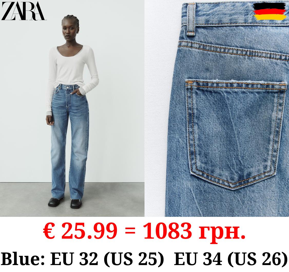 TRF HIGH-RISE WIDE-LEG JEANS