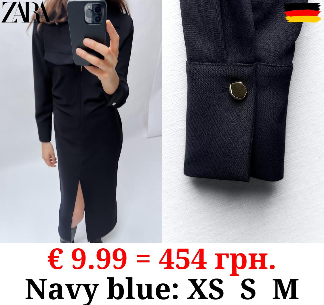 SHIRT DRESS WITH ZIP