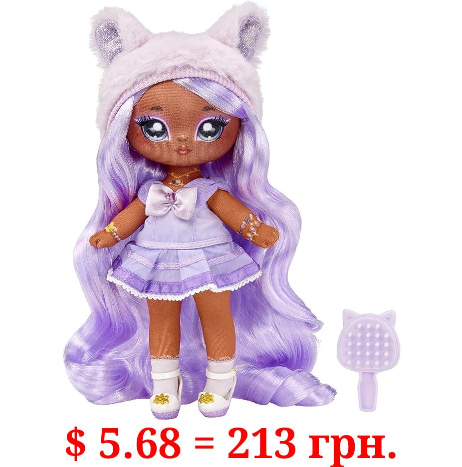Na Na Na Surprise Sweetest Gems™ Juno Summers 7.5" Fashion Doll Light Amethyst Birthstone Inspired with Lavender Hair, Purple Dress & Brush, Poseable, Great Toy Gift for Girls Boys Ages 5 6 7 8+ Years