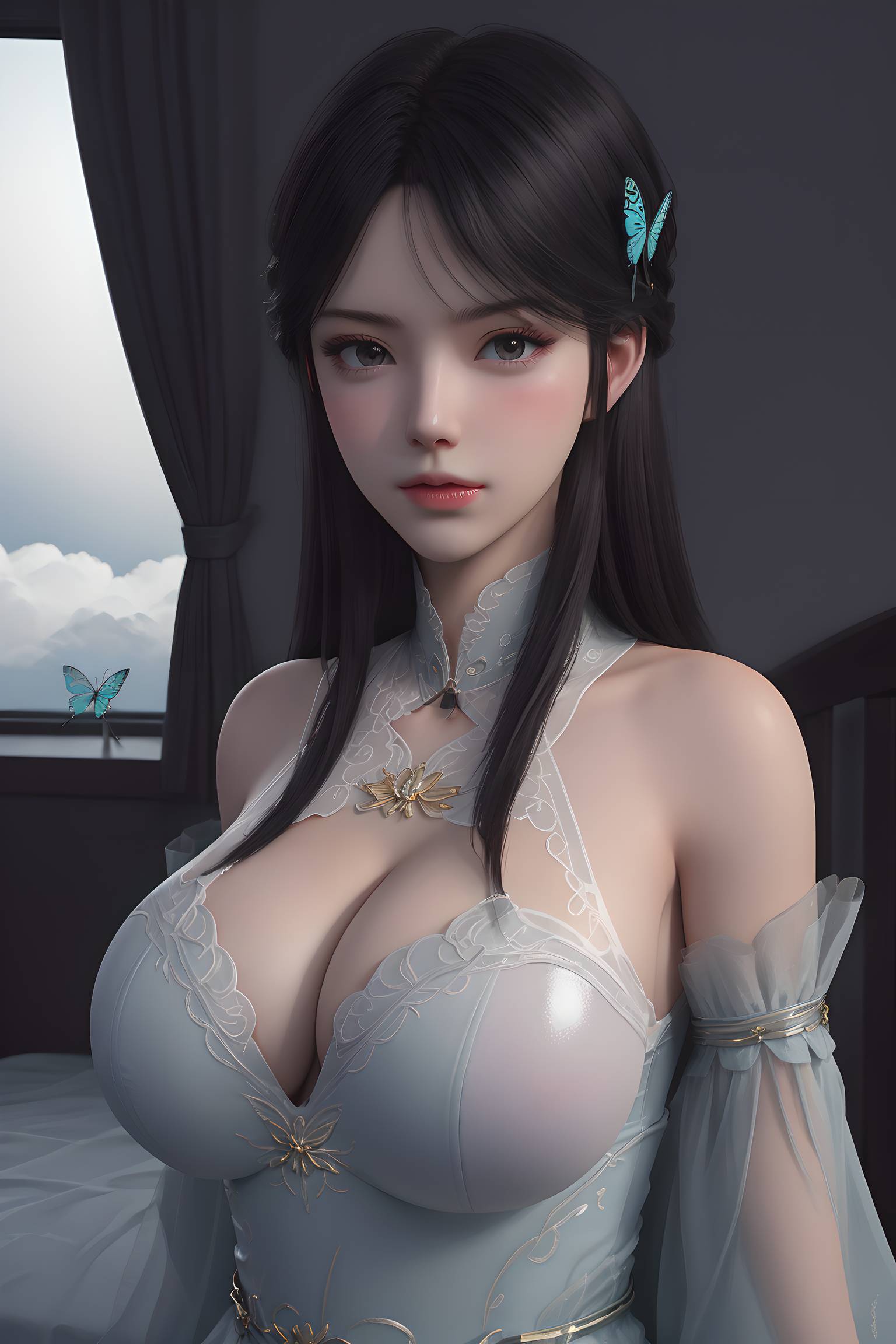 图片[31]-斗破苍穹-萧薰儿 蝶翼内衣写真-六色网