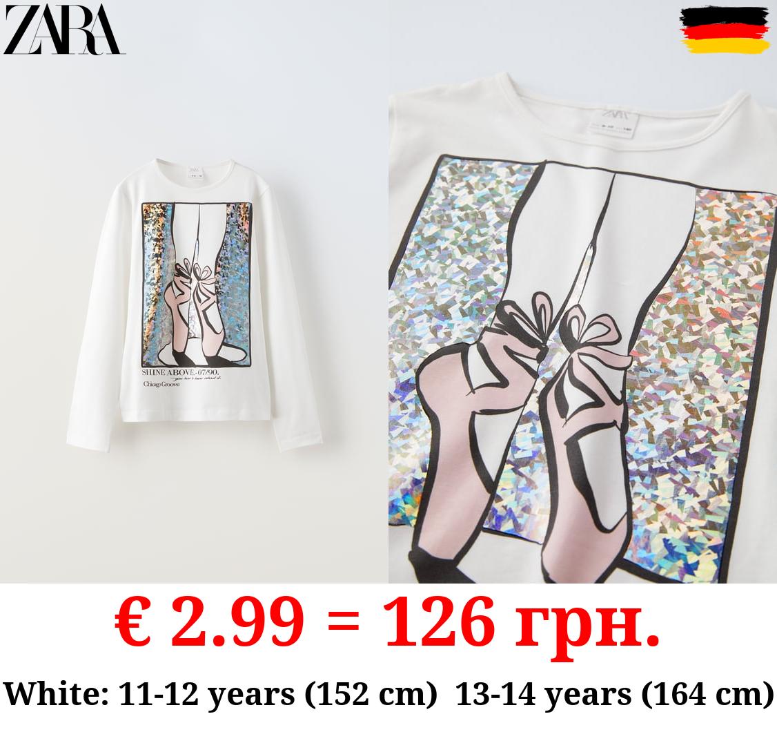 FOIL BALLERINA T-SHIRT