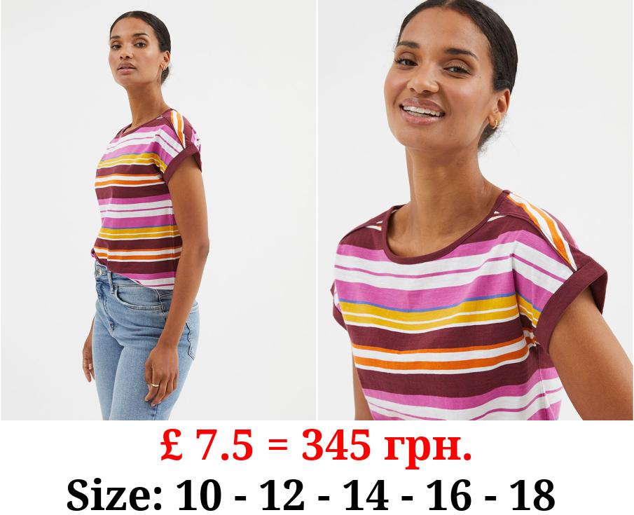 Burgundy Striped T-Shirt