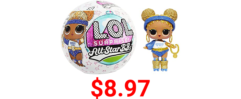 LOL Surprise All-Star Sports Series 4 Summer Games Sparkly Collectible Doll with 8 Surprises, Accessories, Gift for Kids, Toys for Girls and Boys Ages 4 5 6 7+ Years Old, (Styles May Vary)