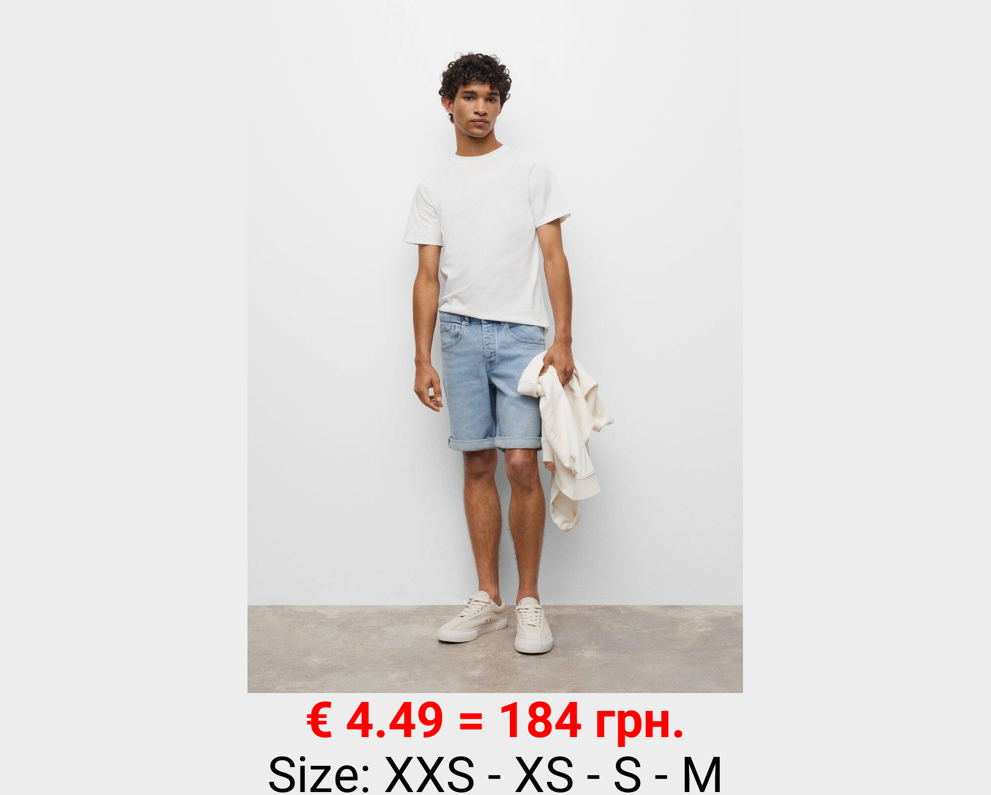 Bermudas denim algodón