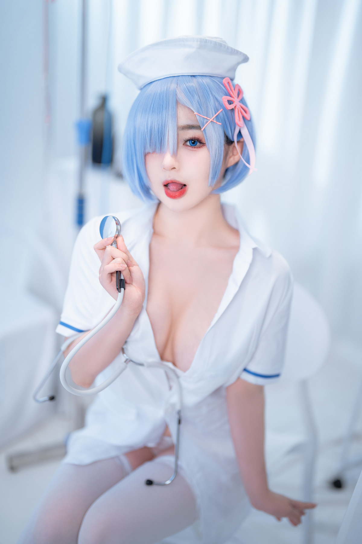 桜井宁宁 Cosplay 雷姆护士 Nurse Rem 3