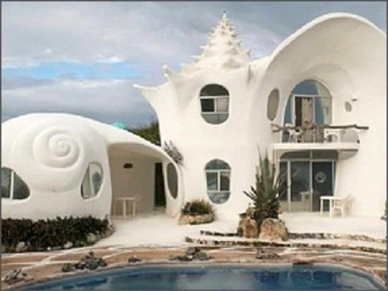 Дом морская раковина в Мексике