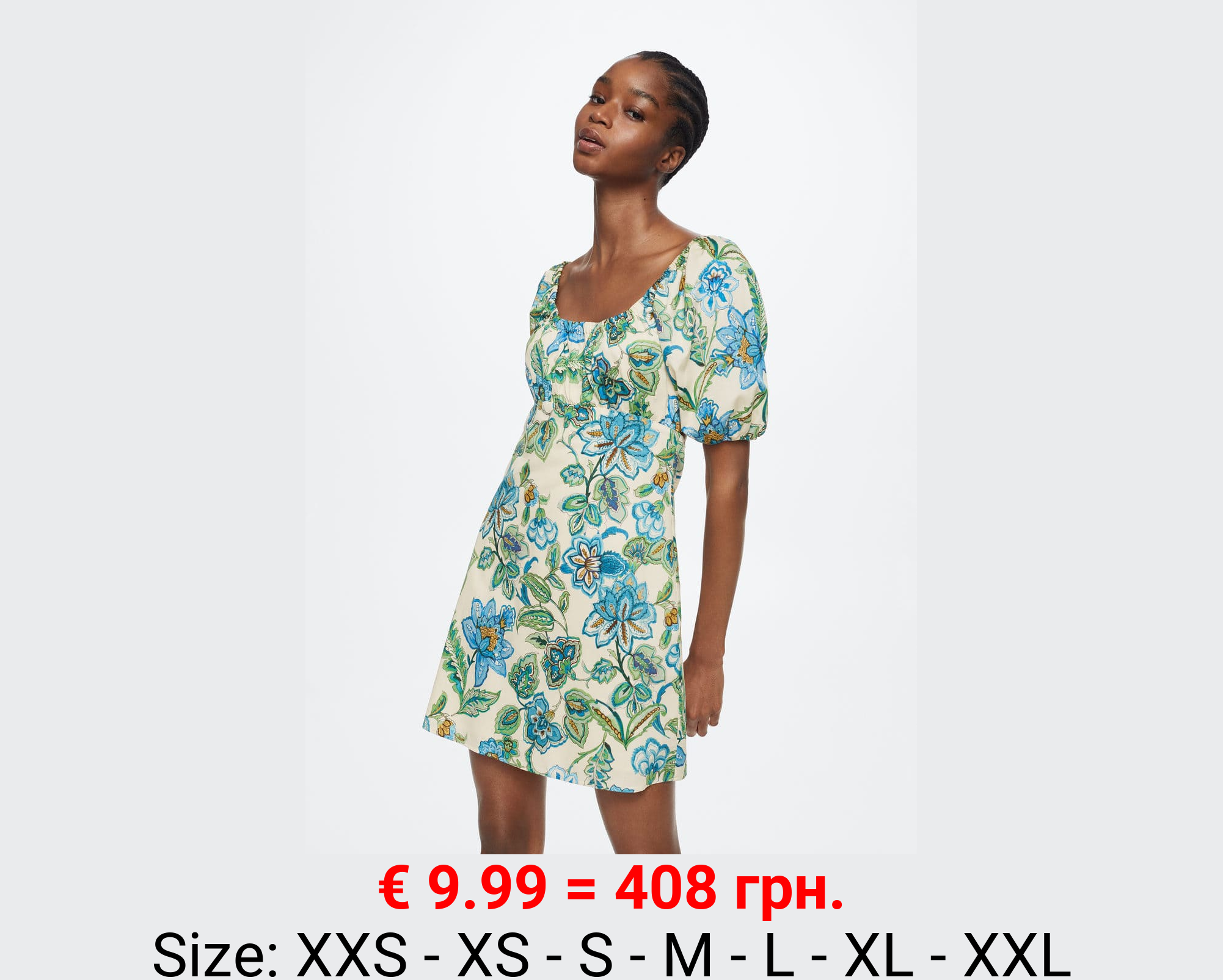 Vestido estampado flores