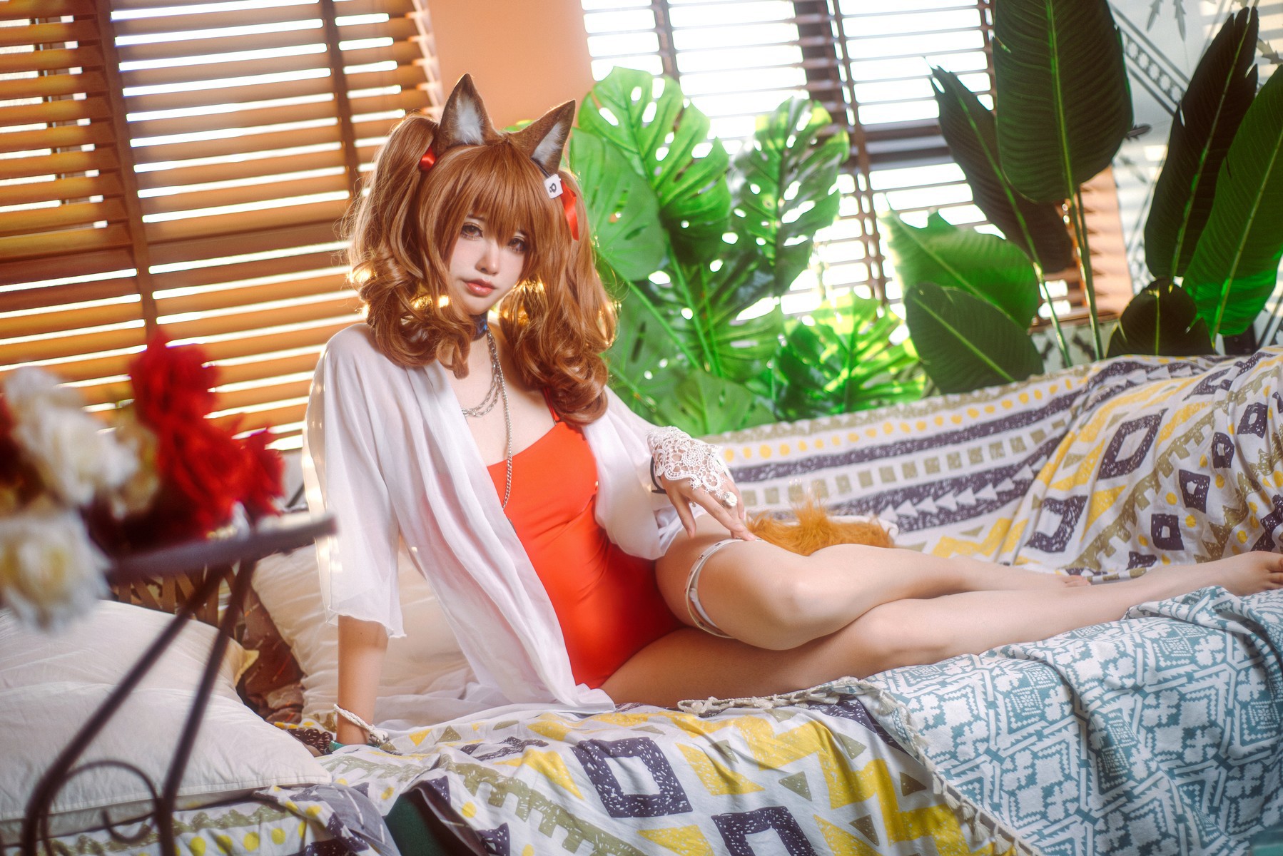 工藤新伍 Cosplay 明日方舟 安洁莉娜 夏卉泳装 15