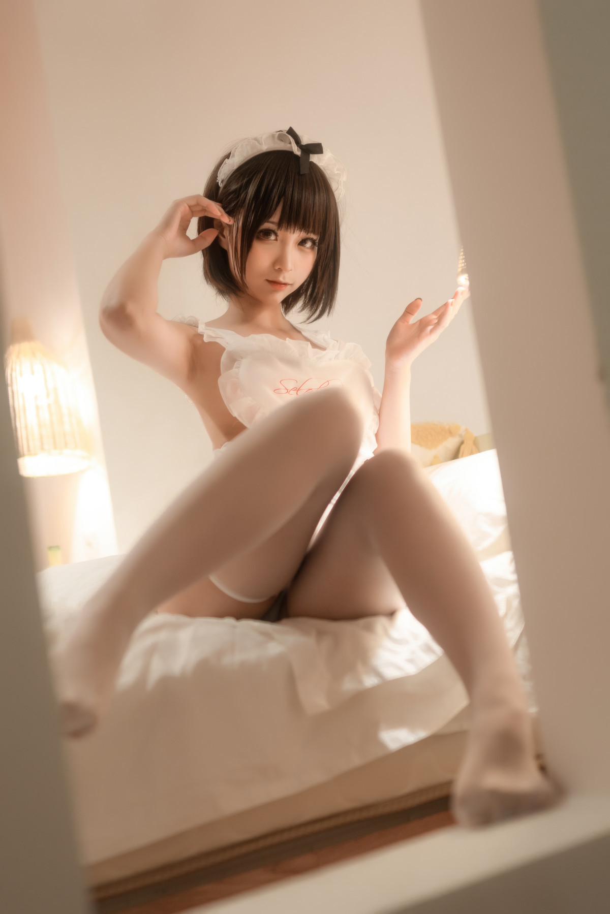 Cosplay 蠢沫沫 Chunmomo 沫沫真爱版 爱心围裙 11