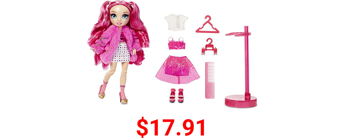 Rainbow High Stella Monroe – Fuchsia (Hot Pink) Fashion Doll with 2 Doll Outfits to Mix & Match and Doll Accessories, Great Gifts for Kids 6-12 Years Old