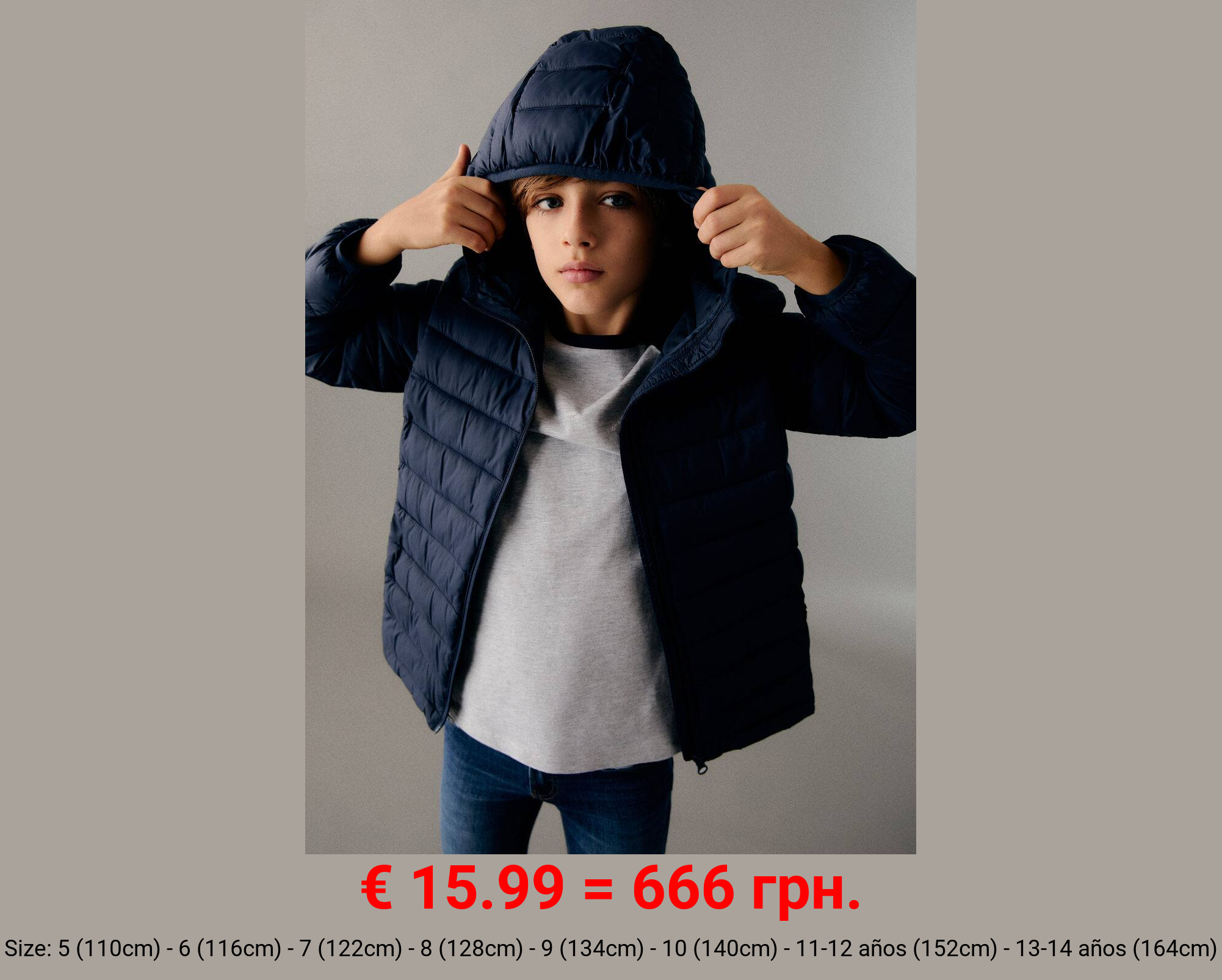 Anorak acolchado cremallera