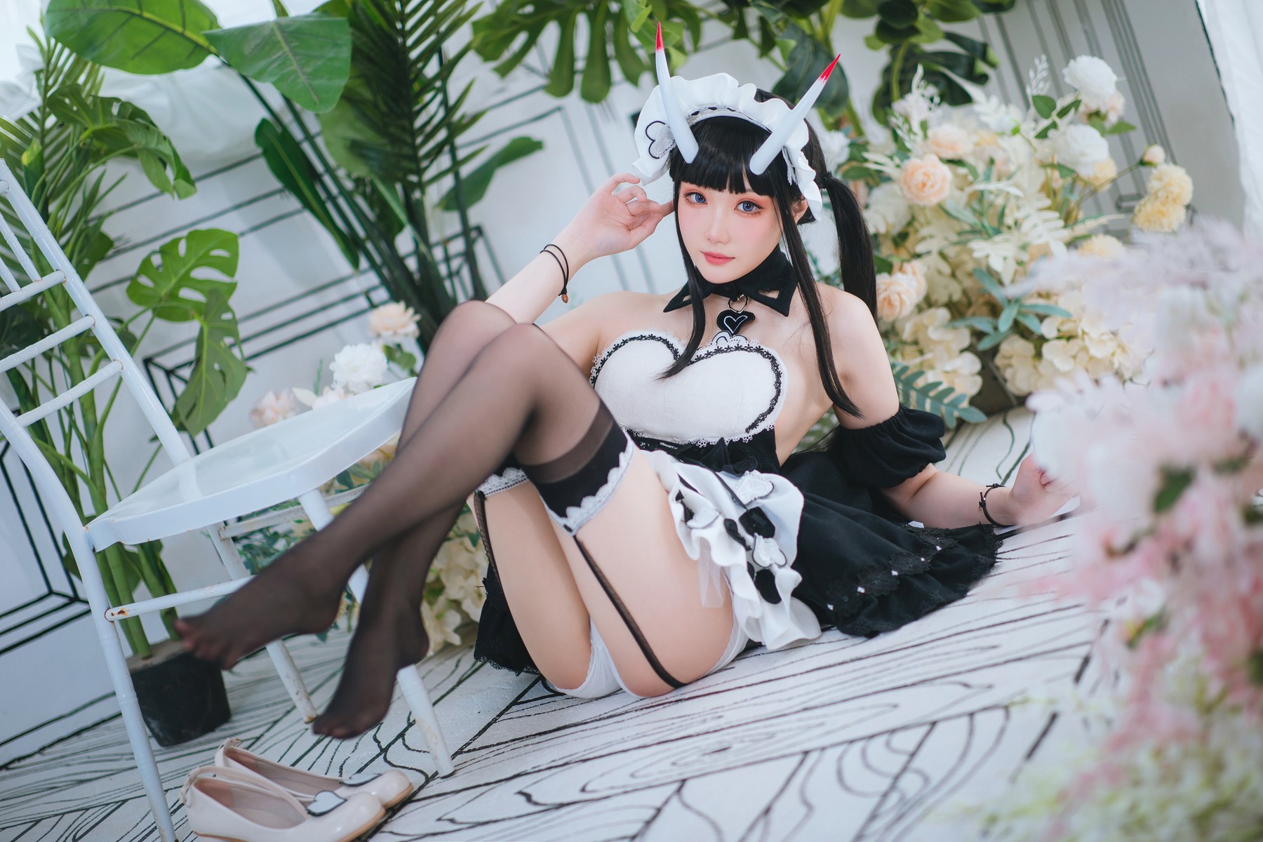 Cosplay 瓜希酱 能代女仆 21