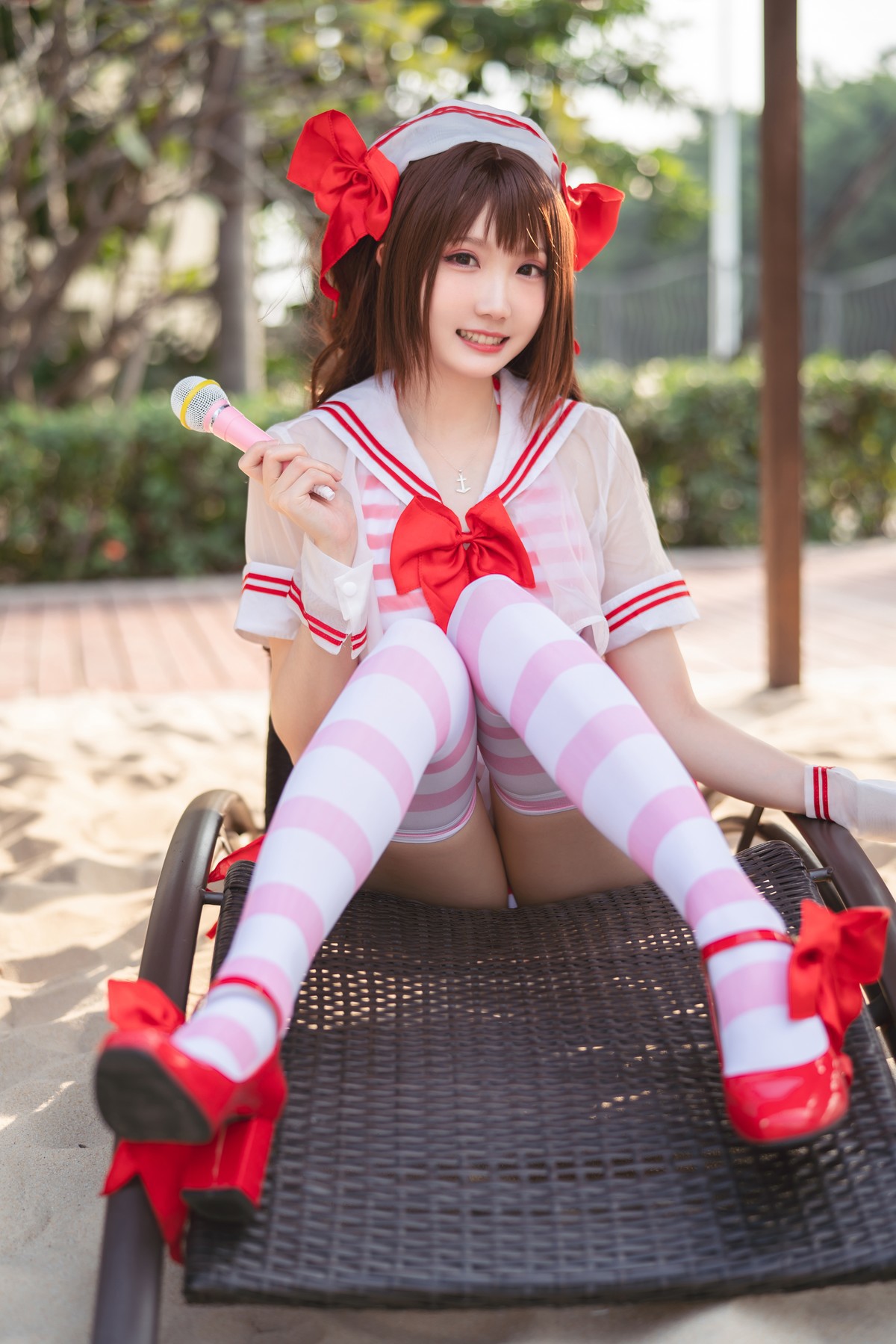 Cosplay 瓜希酱 岛村卯月 泳衣 23