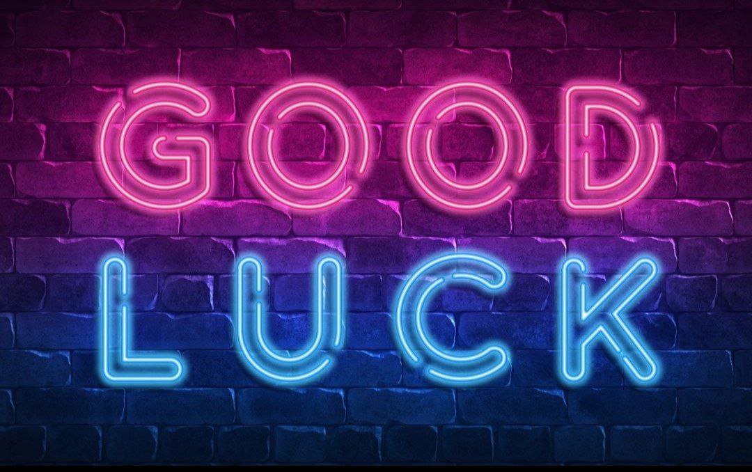 Well good luck. Good luck картинки. Удача неон. Good неоновая вывеска. Good luck Neon.