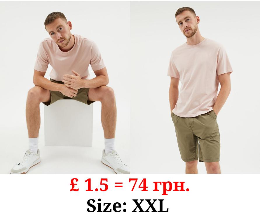 Light Pink Crew Neck T-Shirt