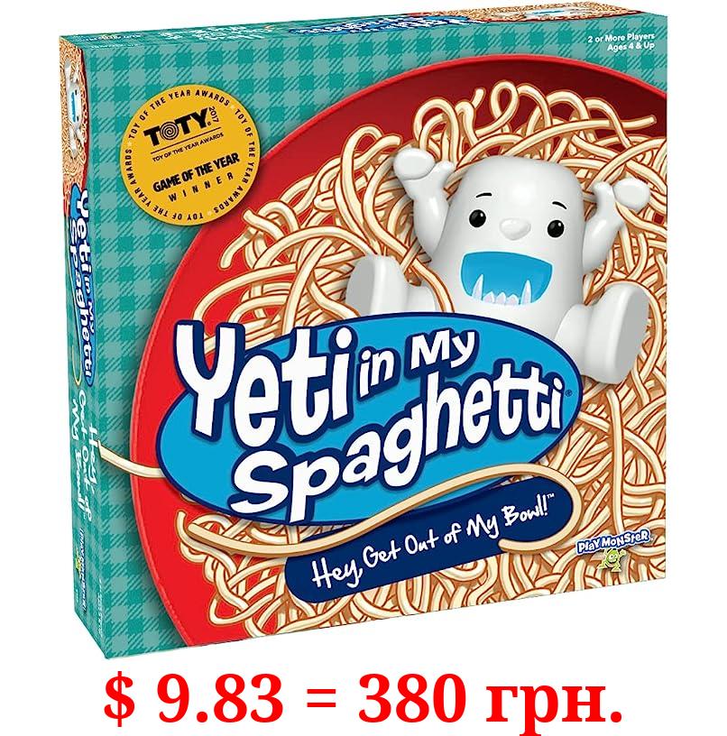PlayMonster Yeti In My Spaghetti — Silly Children's Game — Hey, Get Out of my Bowl — Ages 4+ — 2+ Players