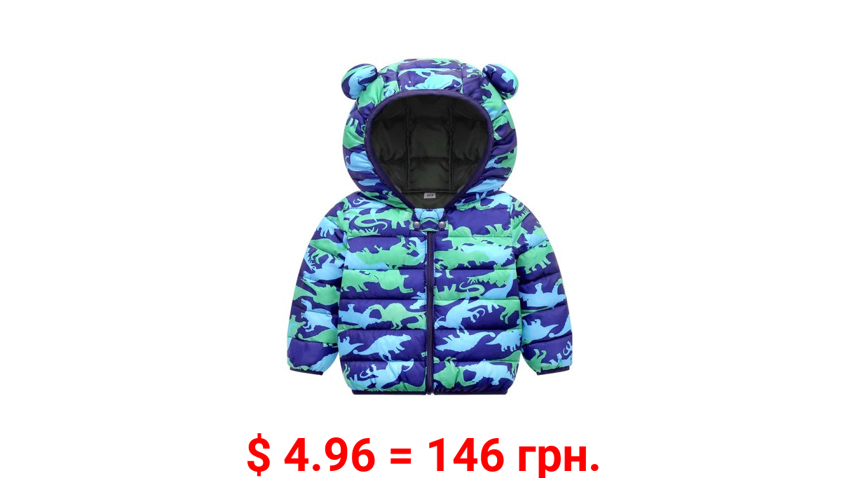 Lenago Kids Snow Down Girl Boy Winter Coat Boys Girls Thick Coat Padded Winter Jacket Clothes Down Jacket for 2-3 Years
