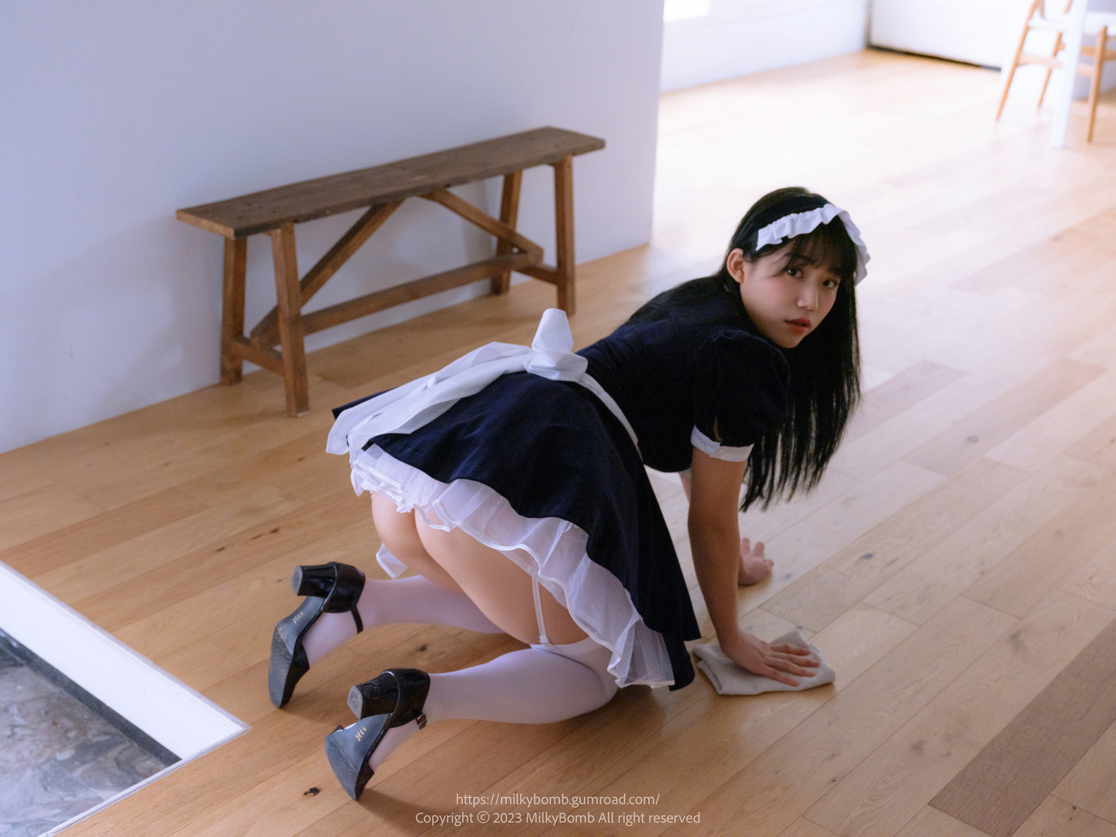 Yui 유이, [MilkyBomb] Maid Set.03 9