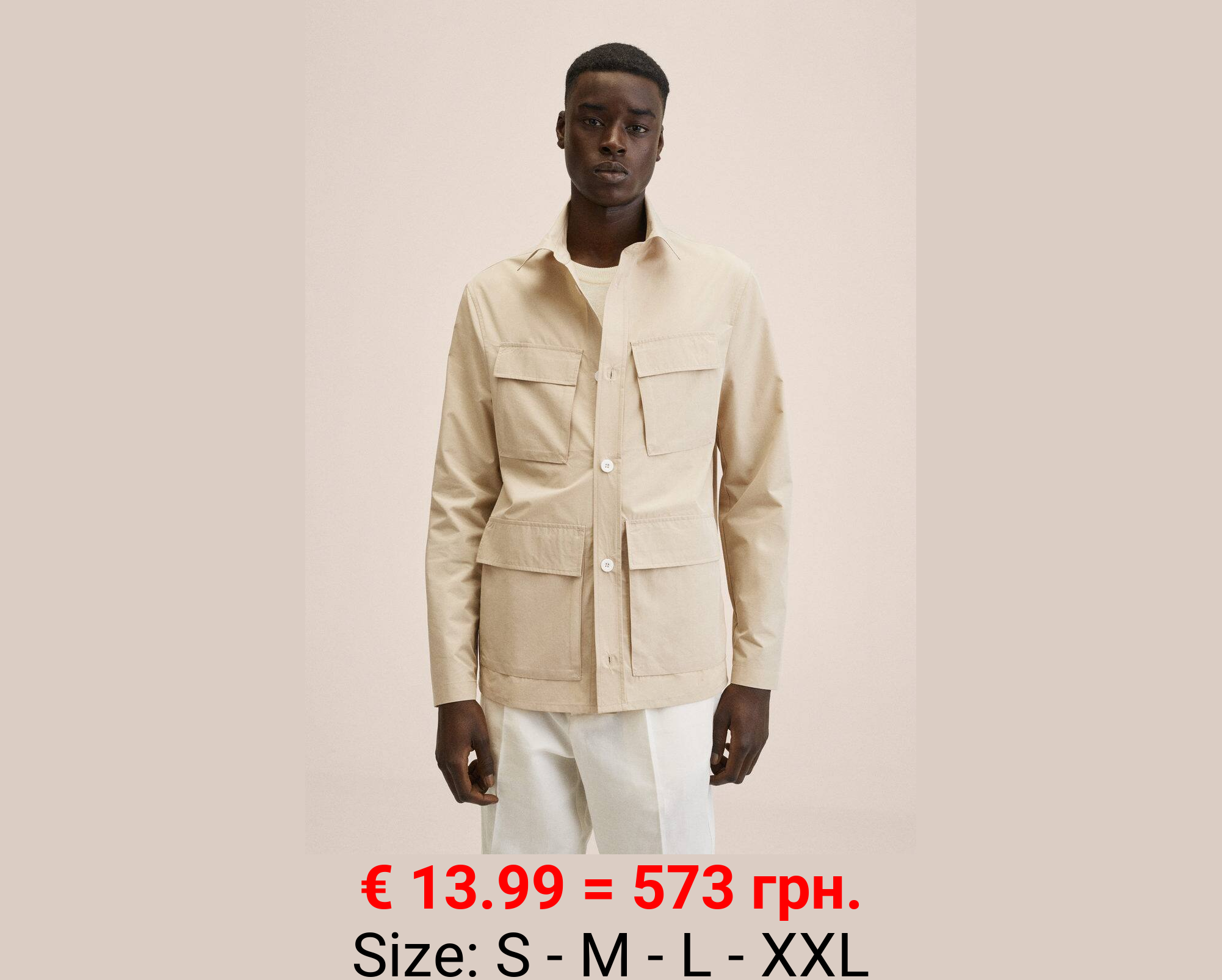 Chaqueta sahariana algodón