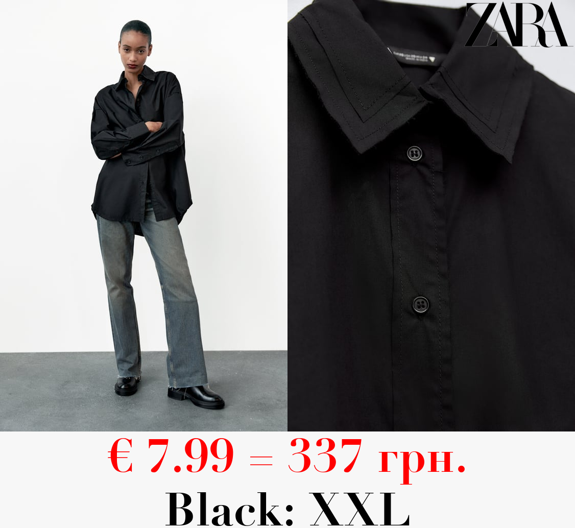 OVERSIZED POPLIN SHIRT